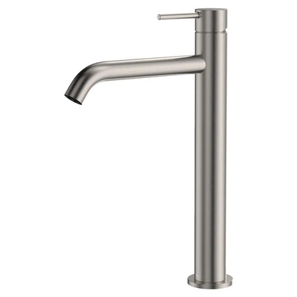Fienza Kaya Basin Mixer Tap Brushed Nickel, 3 Sizes