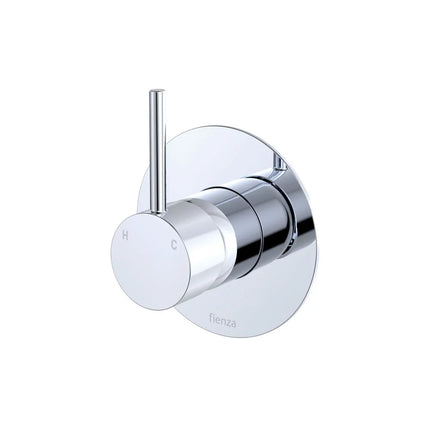 Fienza Kaya UP Wall Mixer Round Plate Chrome , Large Plate