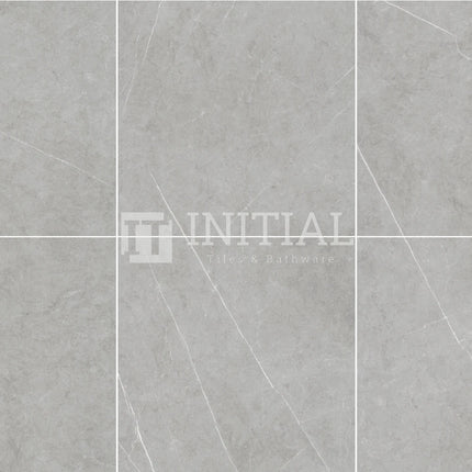 Marble Look Tile Pedro Light Grey Matt 600X600 ,