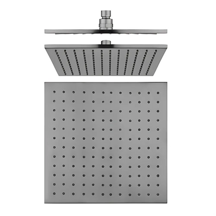 Square Top Water Inlet Shower Combination Brushed Nickel ,