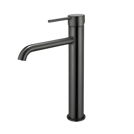 Louis Lever Round Tall Basin Mixer Gun Metal Grey ,