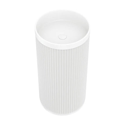 Fienza Minka Solid Surface Freestanding Basin, Matte White