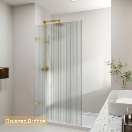 Single Frameless Shower Screen 10mm Narrow Line Glass 800-1200X2000mm
