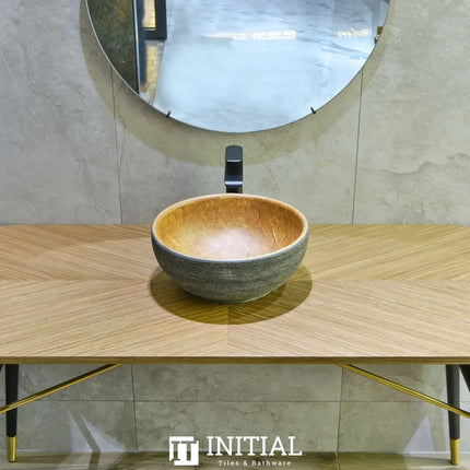 Porcelain Above Counter Basin Round 340X340X140 ,