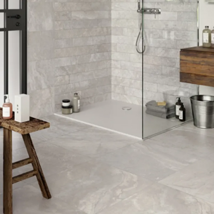 Vivid Travertine Silver Porcelain Natural 600X1200