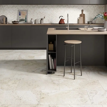 Hunter 3D Travertine Oro White Porcelain Natural 600X1200