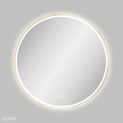 Fienza Reba LED Framed Mirror Brass Gold , 900mm
