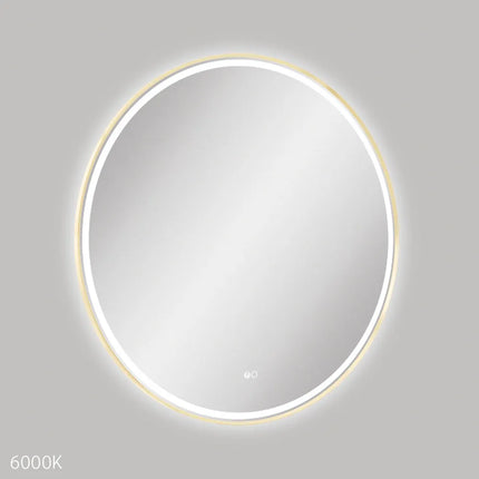 Fienza Reba LED Framed Mirror Brass Gold ,
