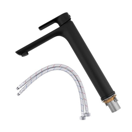 Vago Tall Basin Mixer Matte Black ,