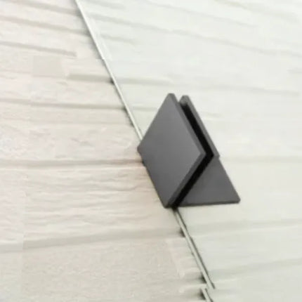 Single Frameless Fixed Panel Shower Screen 10mm Glass 400-1200X2000mm Gun Metal Grey