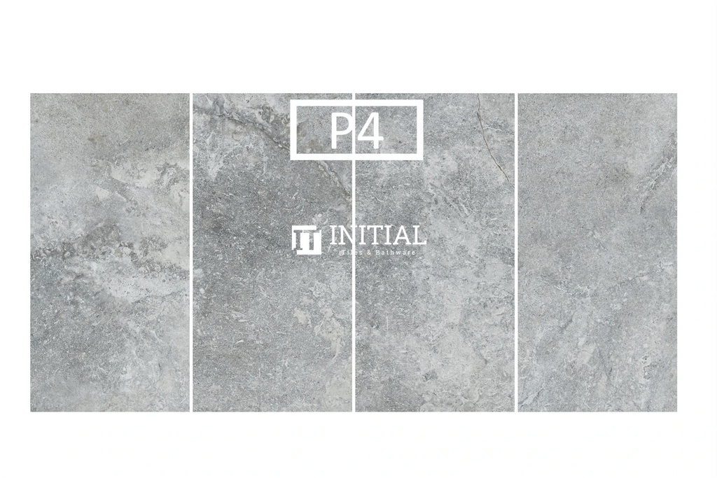 Outdoor Travertine Look Tile Grey 300X600X10 Matt