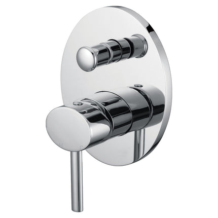 Fienza Ovalie Chrome Wall Shower Diverter Mixer ,