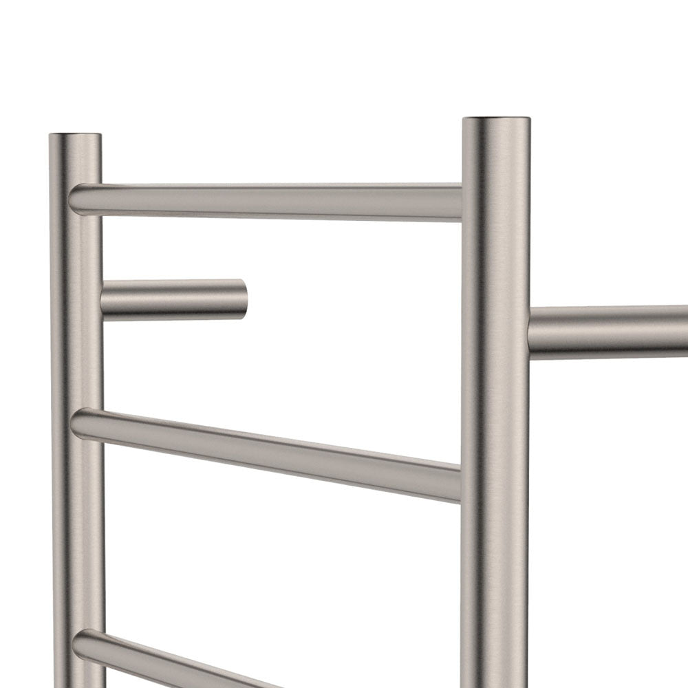 Fienza Isabella 600x1200mm Brushed Nickel Heated Towel Rail (9 Bars)