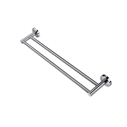 Louis Lever Double Towel Rail 790mm Chrome , Default Title