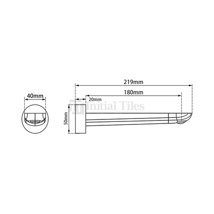 Bathroom Hash Wall Bath Spout Black ,
