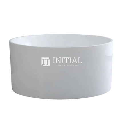 Como 1280 Gloss White Freestanding Bathtub, Round ,