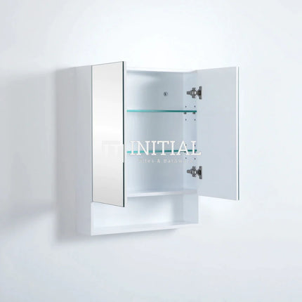 Fremantle 600 Shaving Cabinet, Matte White, 2 Solid Doors ,