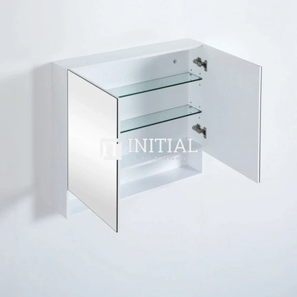 Fremantle 900 Shaving Cabinet, Matte White, 2 Solid Doors ,