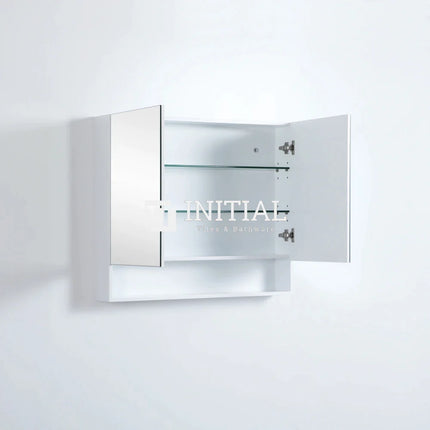 Fremantle 900 Shaving Cabinet, Matte White, 2 Solid Doors ,