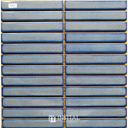 Feature Mosaic Kitkat Fairlight Straightbone Gloss Mottled Grey 296X300 ,