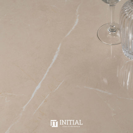 Marble Look Wall & Floor Tile Crema Marfil Polished 600X1200 ,