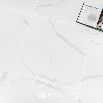 Marble Look Floor Tile Romantic Calacata Soft Matt 600X600 ,