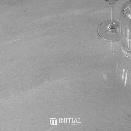 Marble Look Wall & Floor Tile Royal Stone Neutral Grey Polished 600X1200 ,