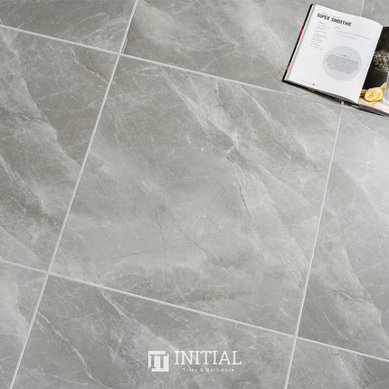 Marble Look Floor Tile Gris Grey Matt 600X600 ,