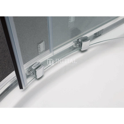 Curved Semi-Frame Double Sliding Door 6mm Glass 790-1000x1900mm ,