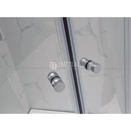 Curved Semi-Frame Double Sliding Door 6mm Glass 790-1000x1900mm ,