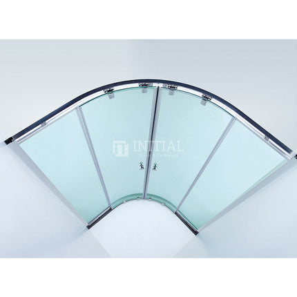 Curved Semi-Frame Double Sliding Door 6mm Glass 790-1000x1900mm ,