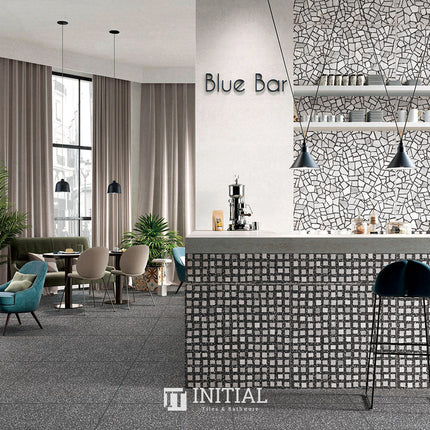 Terrazzo Look Tile Opimo Dark Grey Matt 300X300 ,