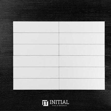 Beautiful Gloss White Bathroom Feature Tile 75X300 ,