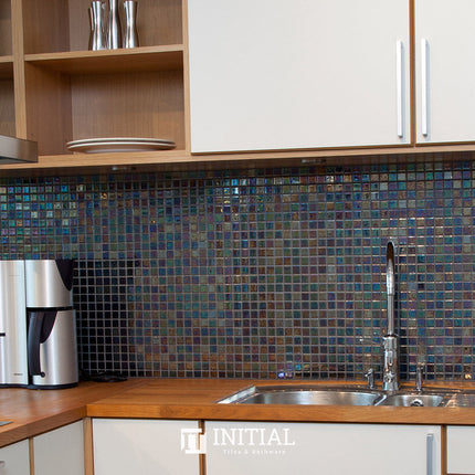 Swimming Pool Mosaic Ezzari Iris Pearl Black ,