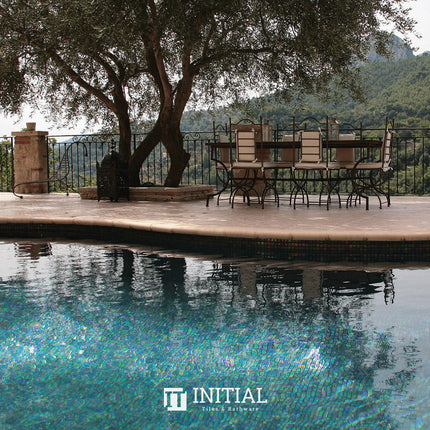 Swimming Pool Mosaic Ezzari Iris Pearl Black ,