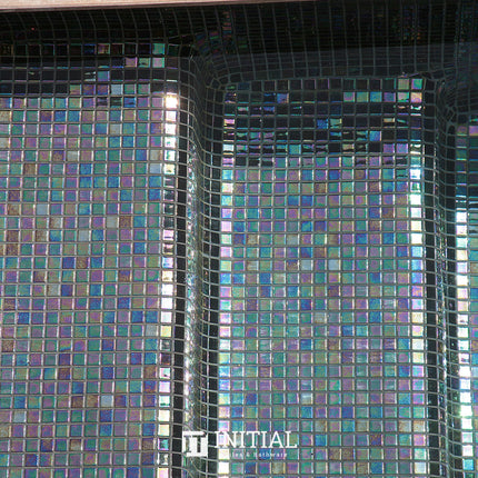 Swimming Pool Mosaic Ezzari Iris Pearl Black ,