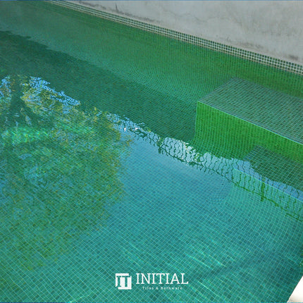 Swimming Pool Mosaic Ezzari Iris Pearl Terra Green ,