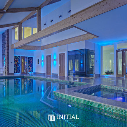 Swimming Pool Mosaic Ezzari Iris Pearl Terra Green ,