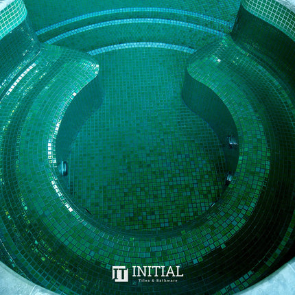 Swimming Pool Mosaic Ezzari Metallica Dark Green ,