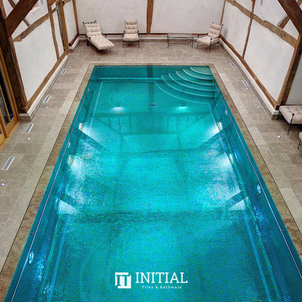 Swimming Pool Mosaic Ezzari Metallica Dark Green ,