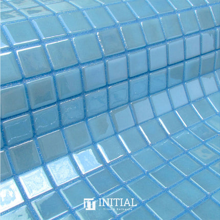 Swimming Pool Mosaic Ezzari Metallica Turquoise Blue ,