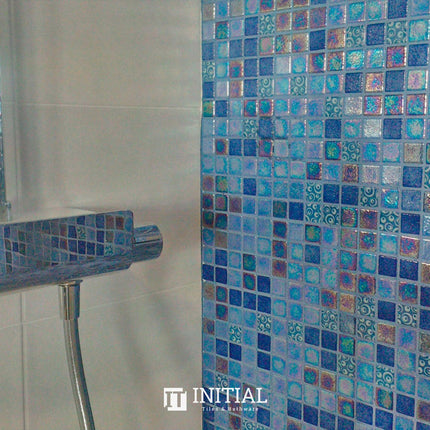 Swimming Pool Mosaic Ezzari Topping Blueberries ,