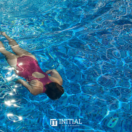 Swimming Pool Mosaic Ezzari Topping Blueberries ,