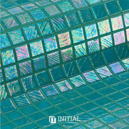 Swimming Pool Mosaic Ezzari Vulcano Lava Mid Light Green ,