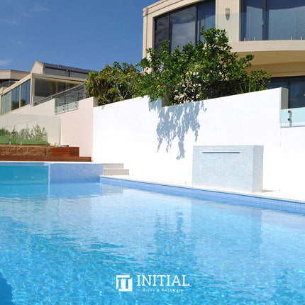 Swimming Pool Mosaic Ezzari Vulcano Lava Pale Blue ,