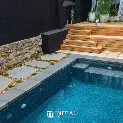 Swimming Pool Mosaic Ezzari Zen Blue & Grey Marbling ,