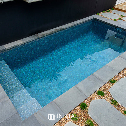Swimming Pool Mosaic Ezzari Zen Blue & Grey Marbling ,