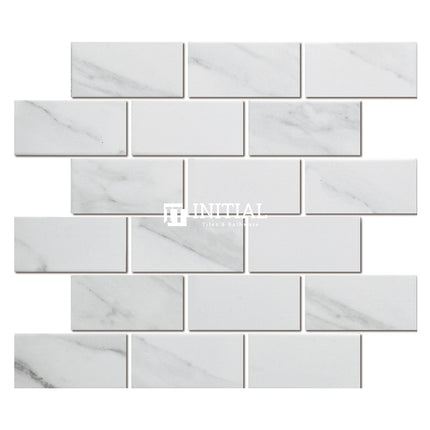 Feature Mosaic Persian Carrara Look Mosaic Brickbone Matt 291X295.5 ,