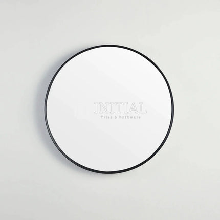 Olivia Matt Black Framed Round Mirror, 3 Sizes ,