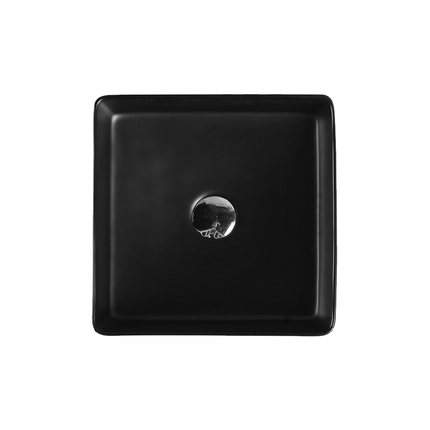 Matt Square Above Counter Basin Black 360X360X110 ,